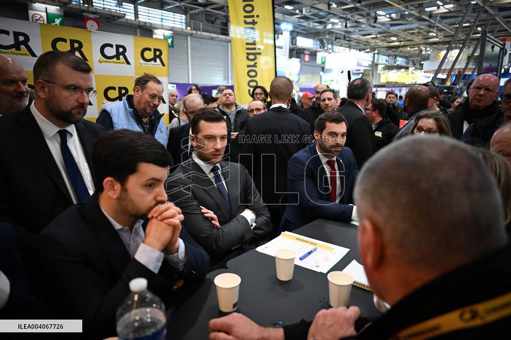 Jordan Bardella and Eric Ciotti at the SIA 2025 - Paris