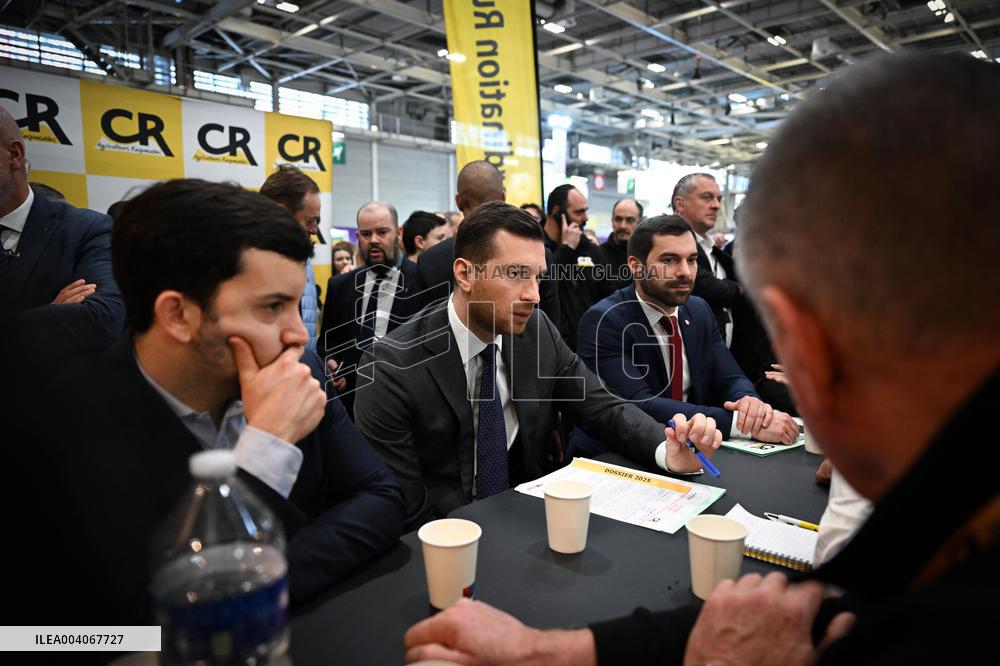 Jordan Bardella and Eric Ciotti at the SIA 2025 - Paris