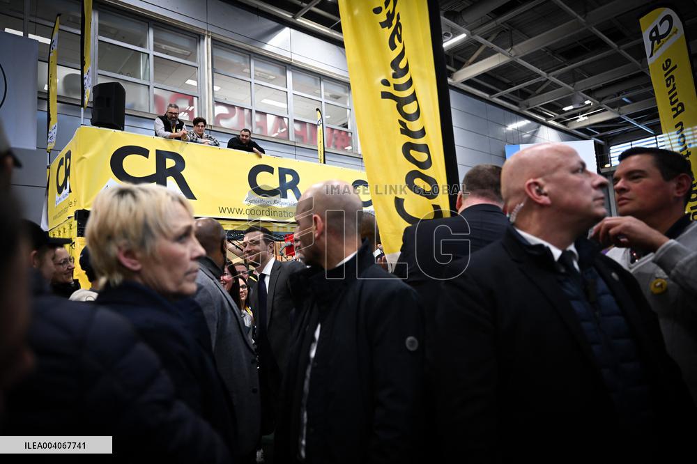 Jordan Bardella and Eric Ciotti at the SIA 2025 - Paris