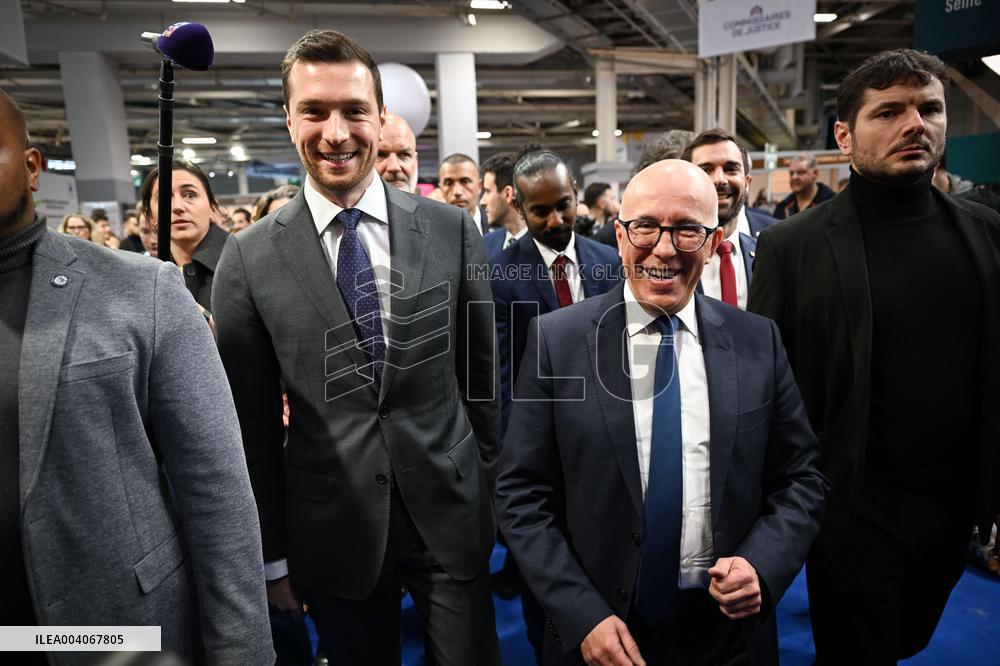 Jordan Bardella and Eric Ciotti at the SIA 2025 - Paris