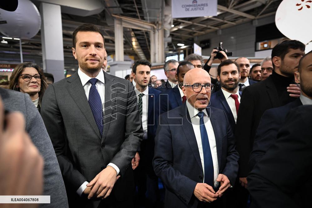 Jordan Bardella and Eric Ciotti at the SIA 2025 - Paris