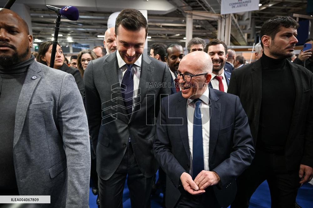 Jordan Bardella and Eric Ciotti at the SIA 2025 - Paris