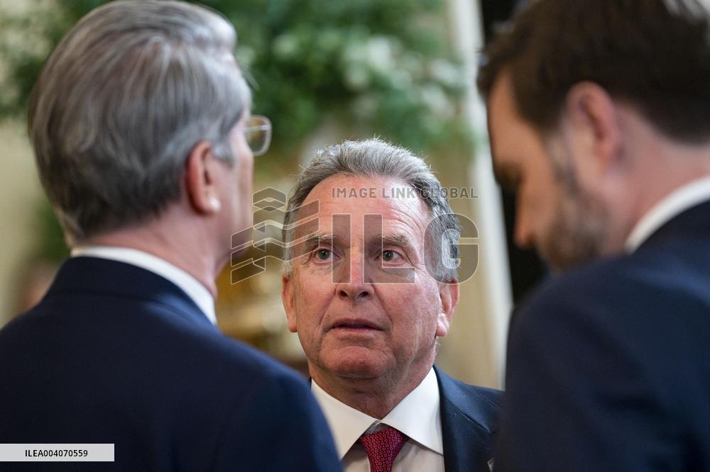 French President Macron Visits the White House in Washington, DC