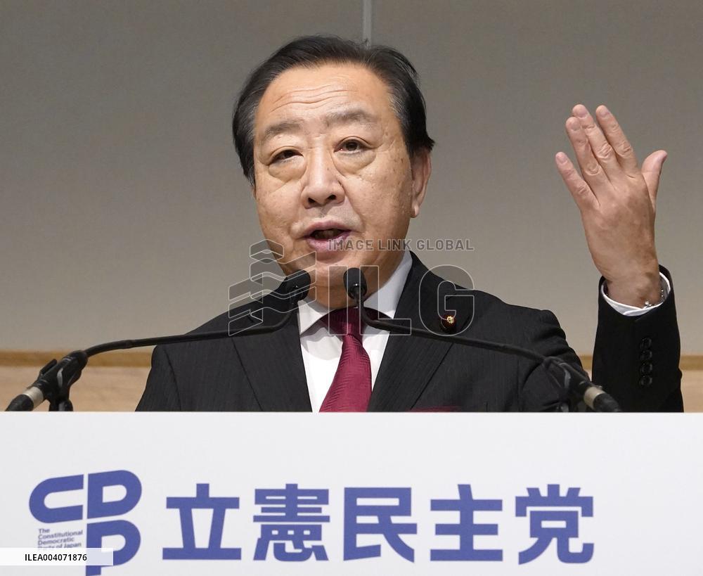 Japan main opposition party head Noda
