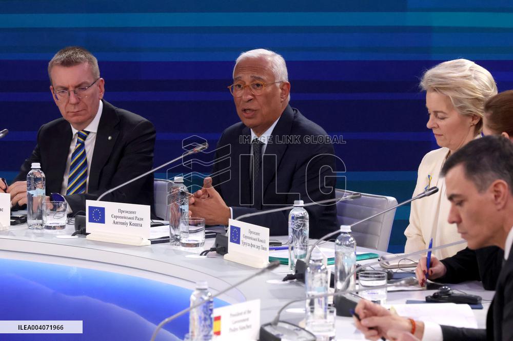 Support Ukraine summit with participation of EU leaders and partner states takes place in Kyiv