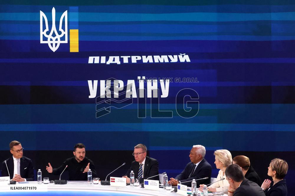 Support Ukraine summit with participation of EU leaders and partner states takes place in Kyiv