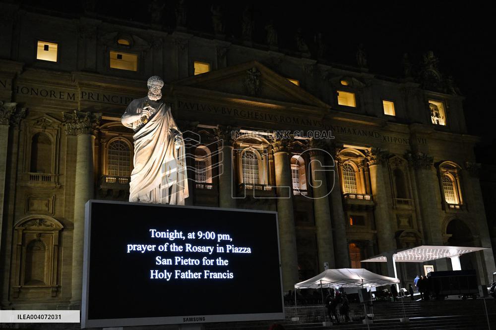 Nightly Rosary Prayer For Pope Francis’s Recovery - Vatican