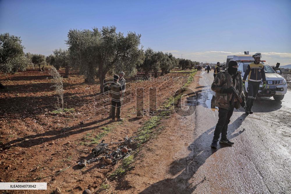 Drone Strike in Idlib Countryside - Syria
