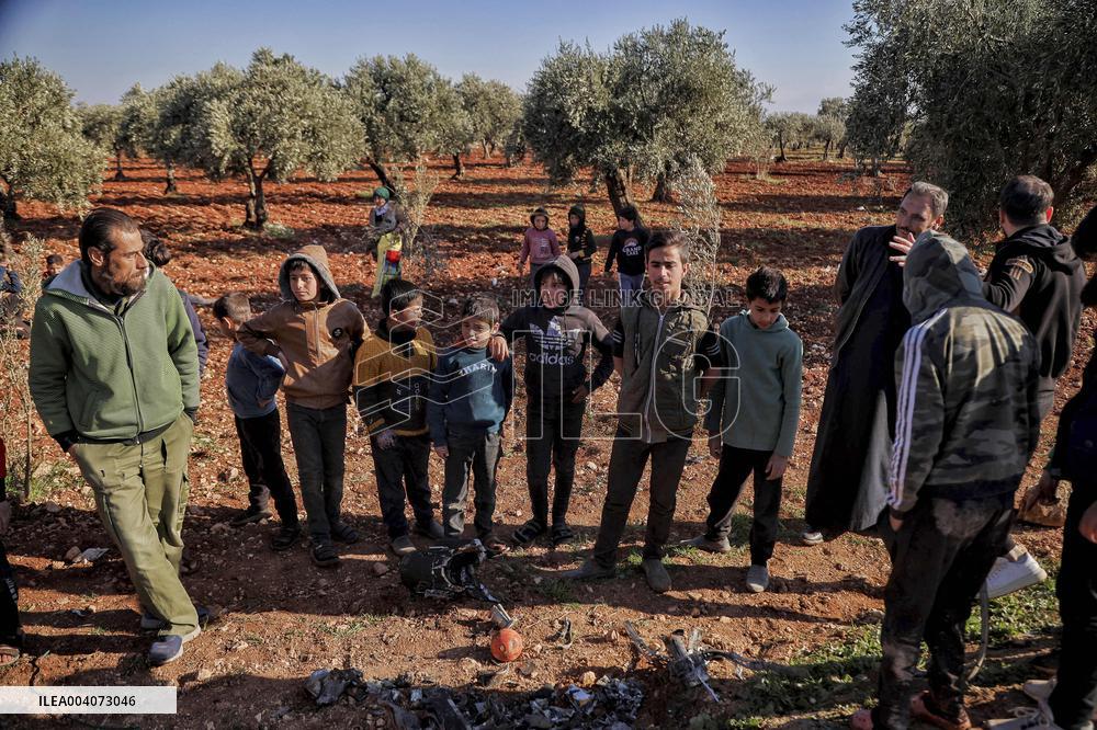 Drone Strike in Idlib Countryside - Syria