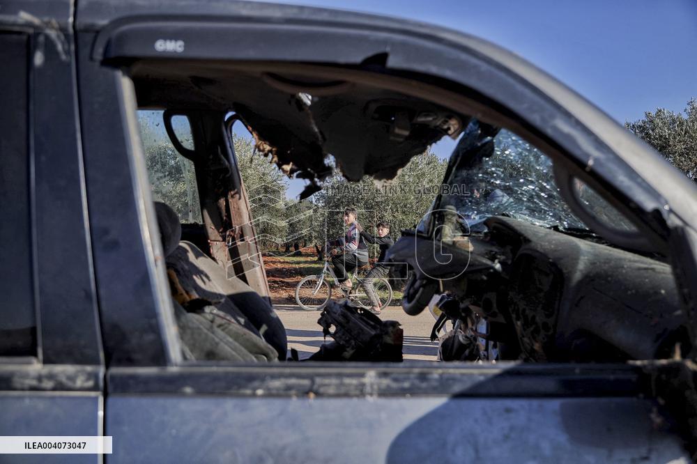 Drone Strike in Idlib Countryside - Syria