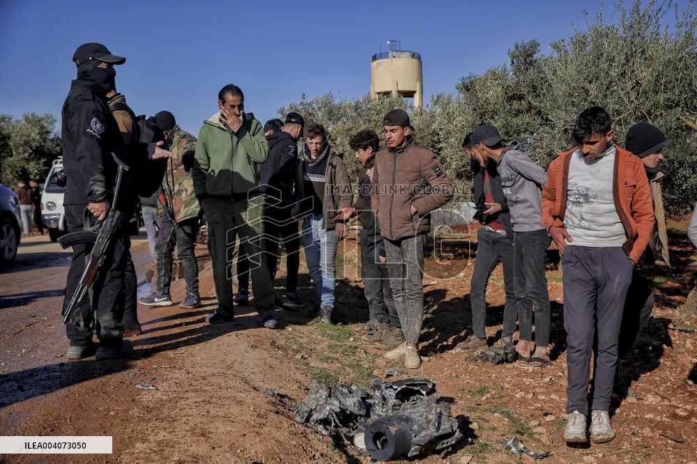 Drone Strike in Idlib Countryside - Syria
