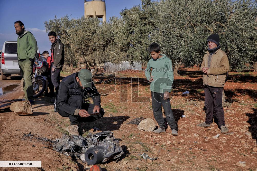 Drone Strike in Idlib Countryside - Syria