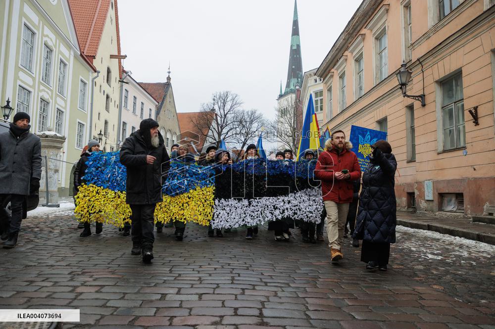 Ukraine protest in Tallinn