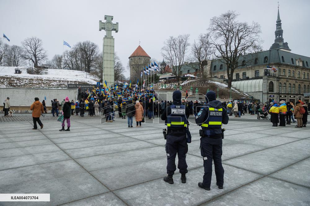 Ukraine protest in Tallinn
