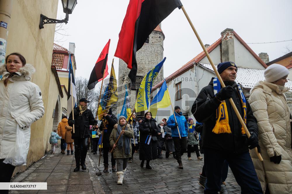Ukraine protest in Tallinn