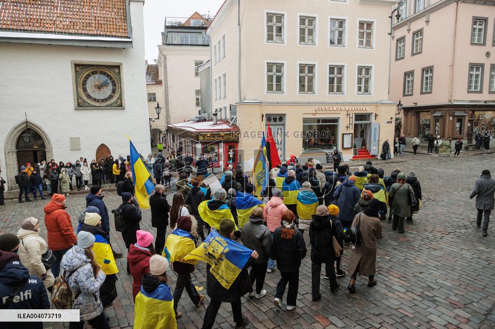 Ukraine protest in Tallinn