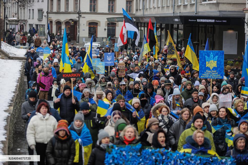 Ukraine protest in Tallinn