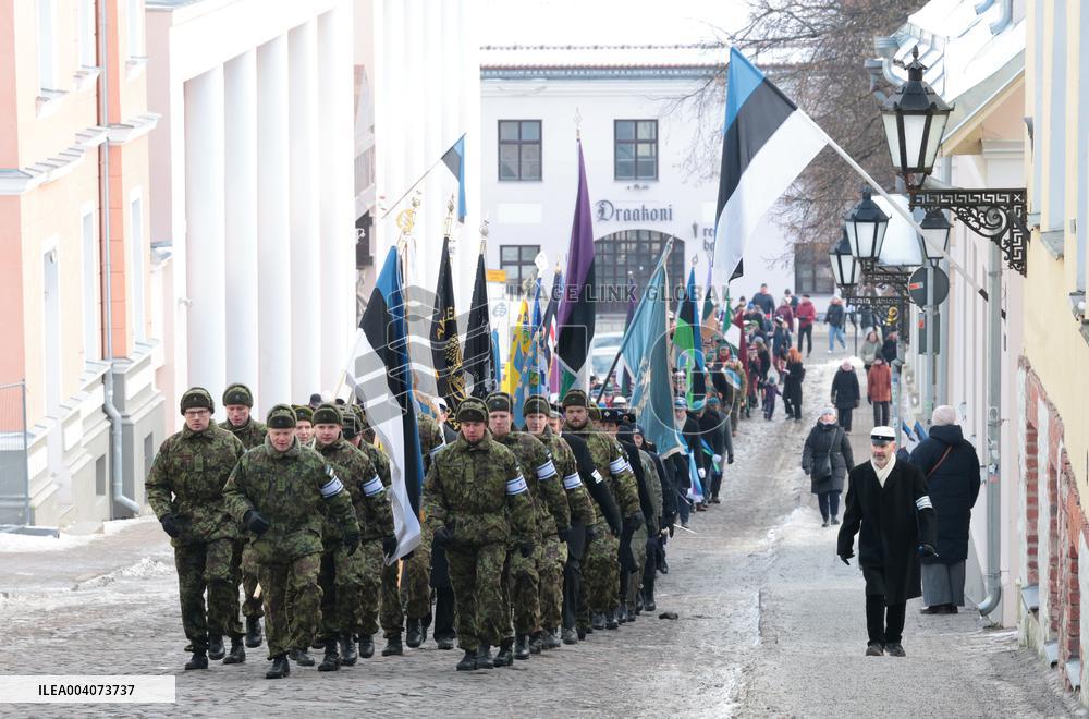 Tartu celebrating Estonian Independence Day