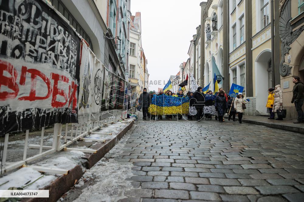 Ukraine protest in Tallinn