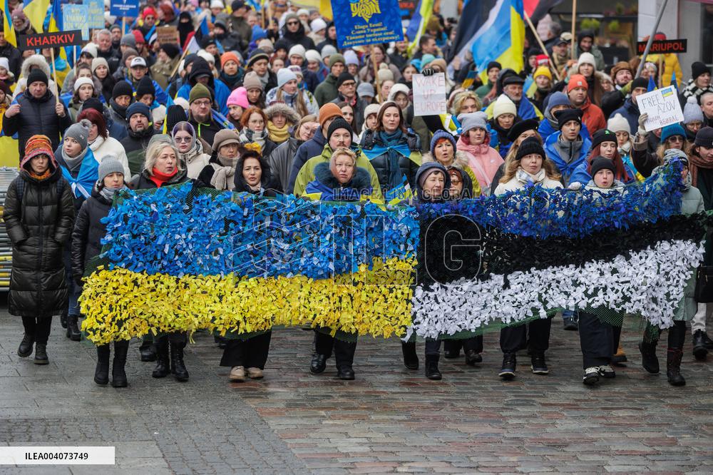 Ukraine protest in Tallinn