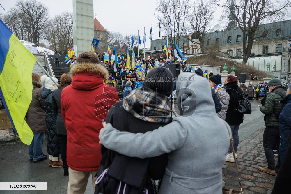 Ukraine protest in Tallinn