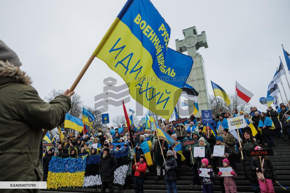 Ukraine protest in Tallinn