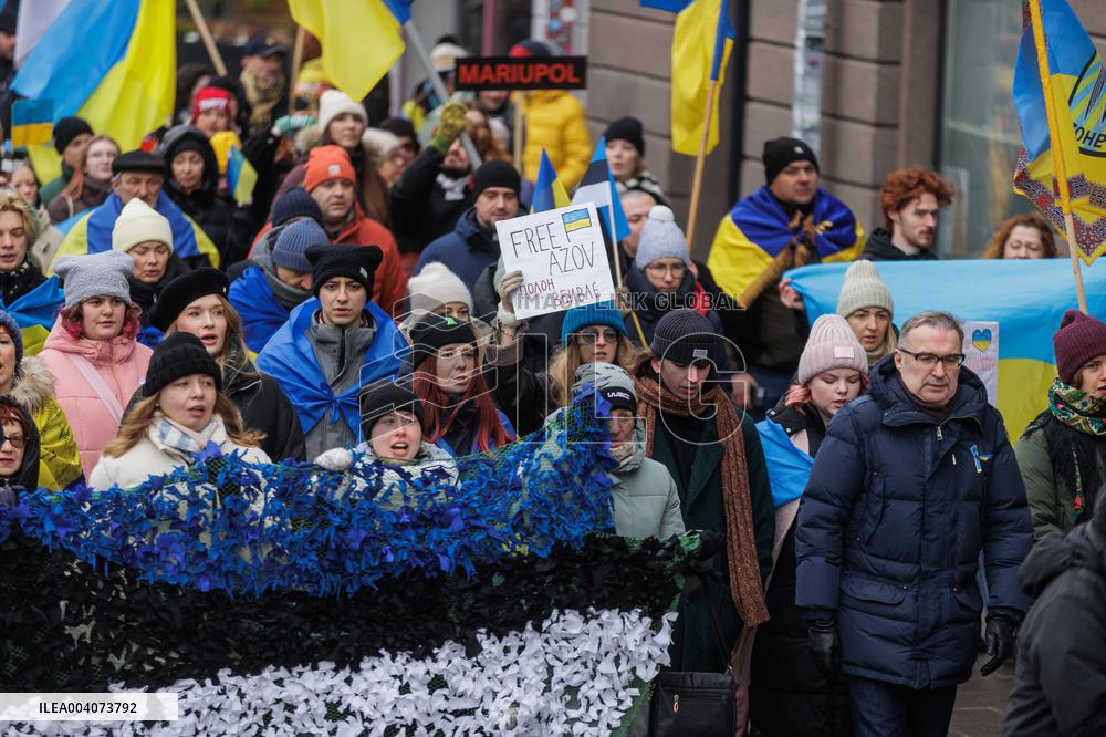 Ukraine protest in Tallinn