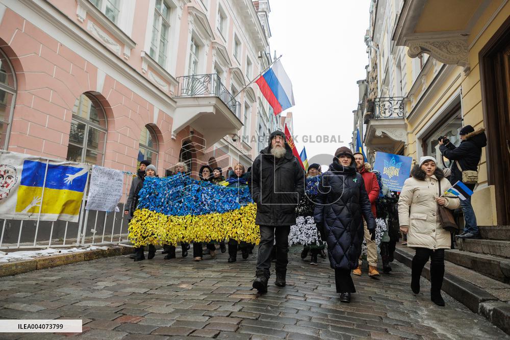 Ukraine protest in Tallinn