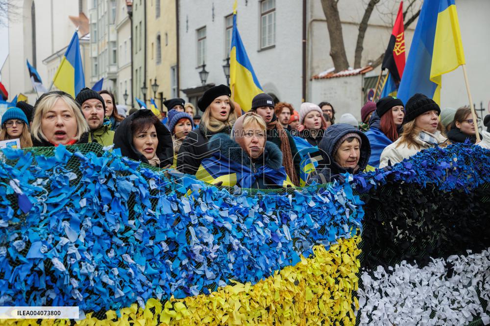 Ukraine protest in Tallinn