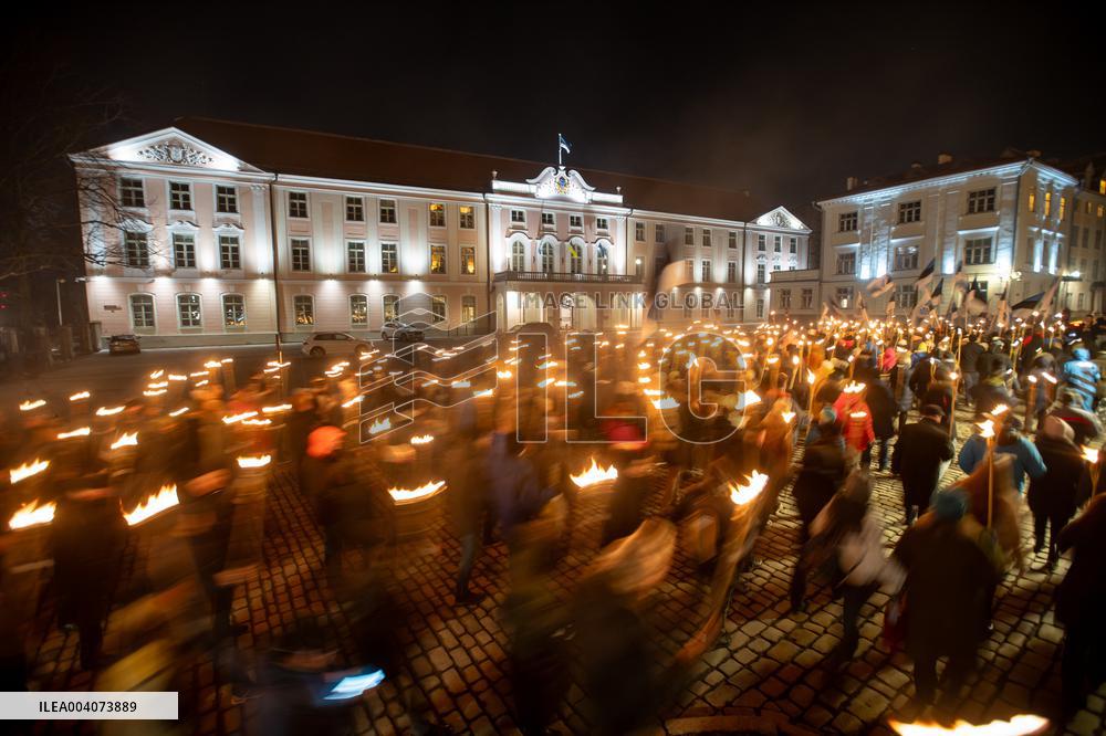 EKRE holds 12th torchlight procession