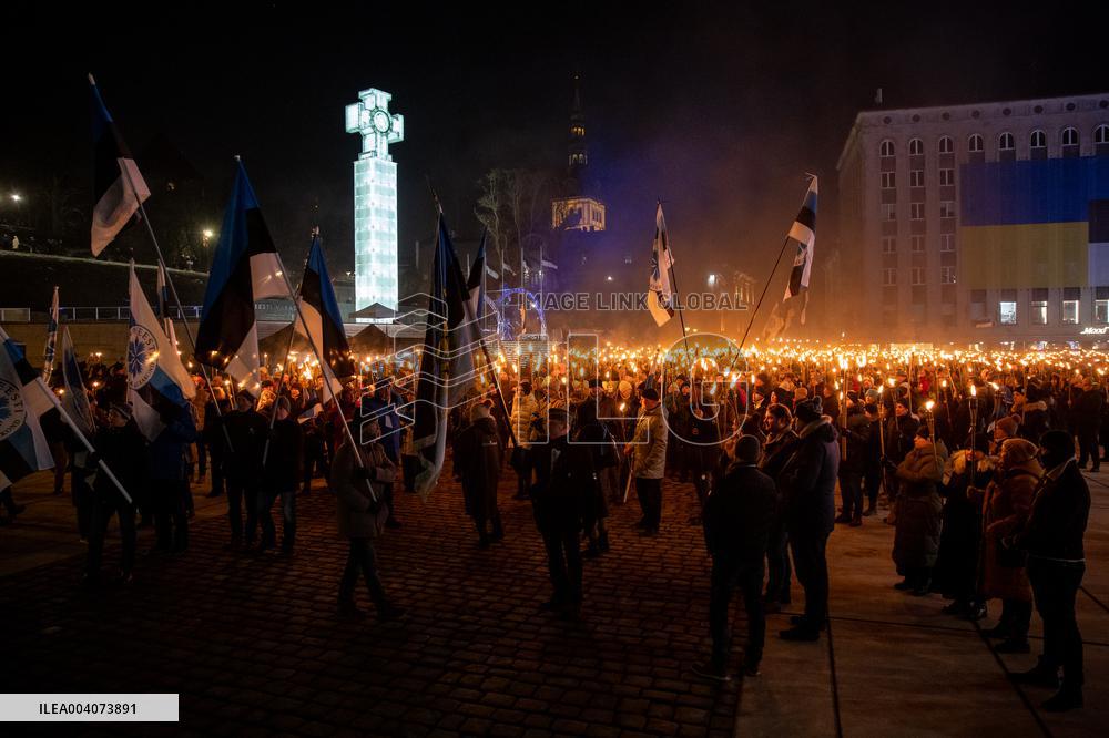 EKRE holds 12th torchlight procession