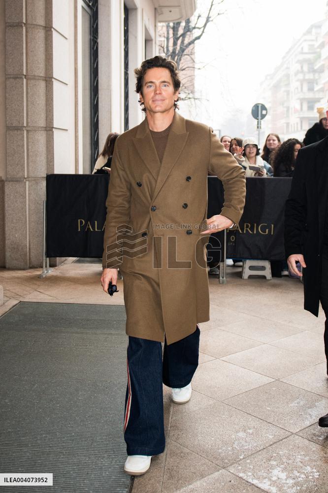 MFW - Matt Bomer Leaves His Hotel