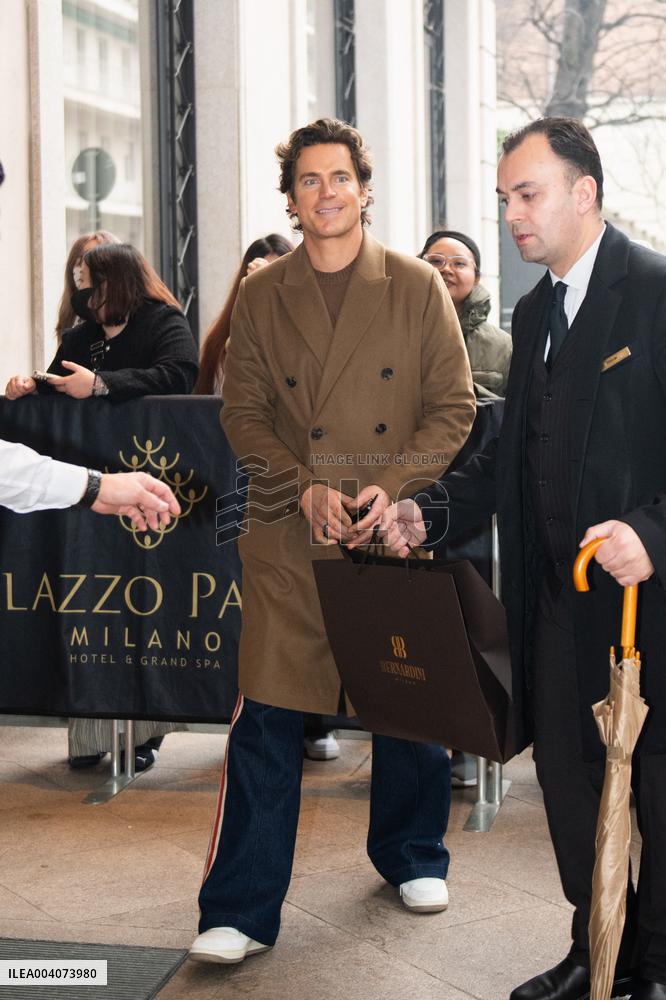 MFW - Matt Bomer Leaves His Hotel