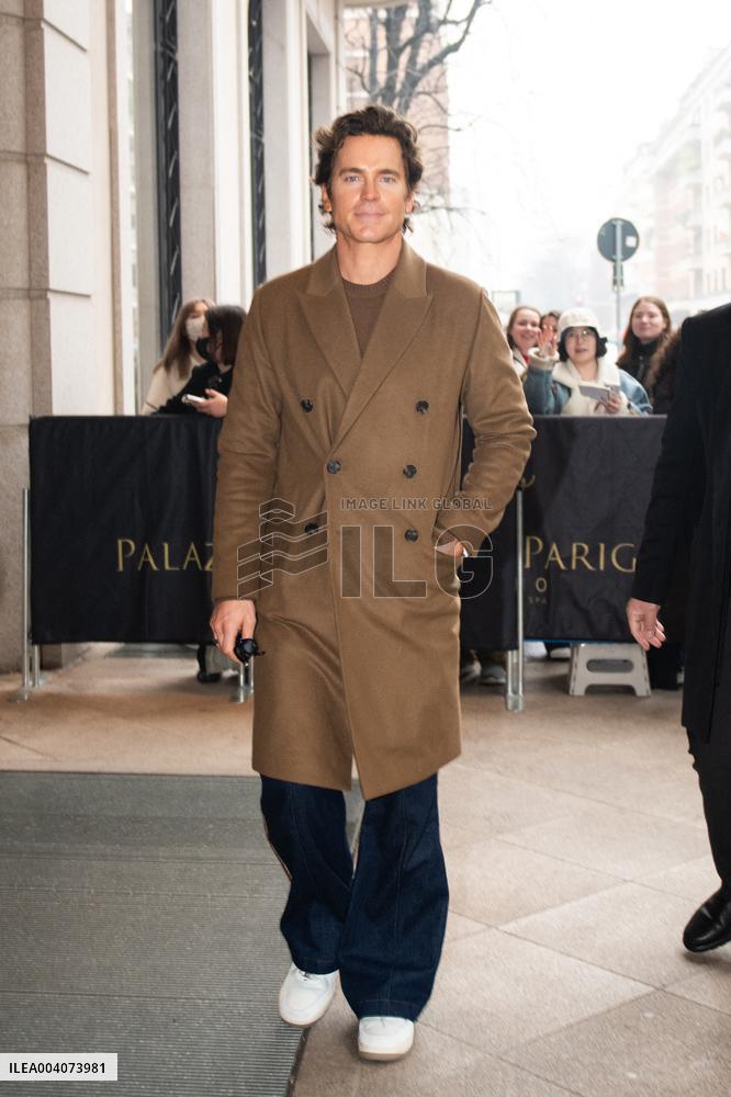 MFW - Matt Bomer Leaves His Hotel