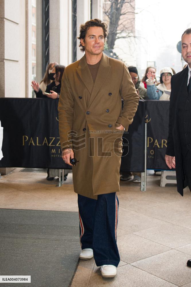 MFW - Matt Bomer Leaves His Hotel