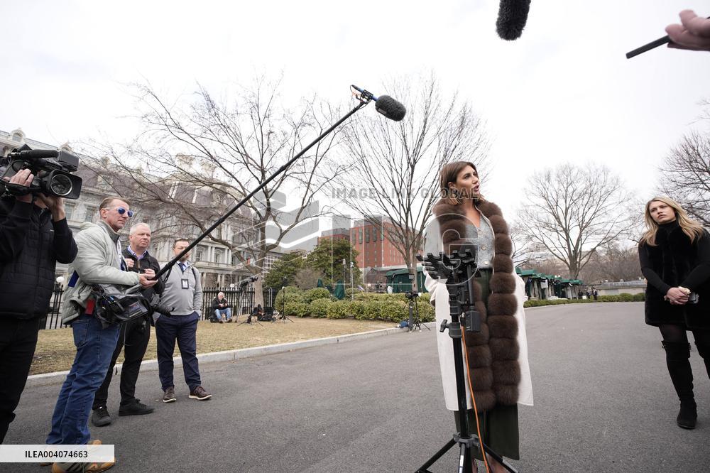 Alina Habba talks to reporters - Washington