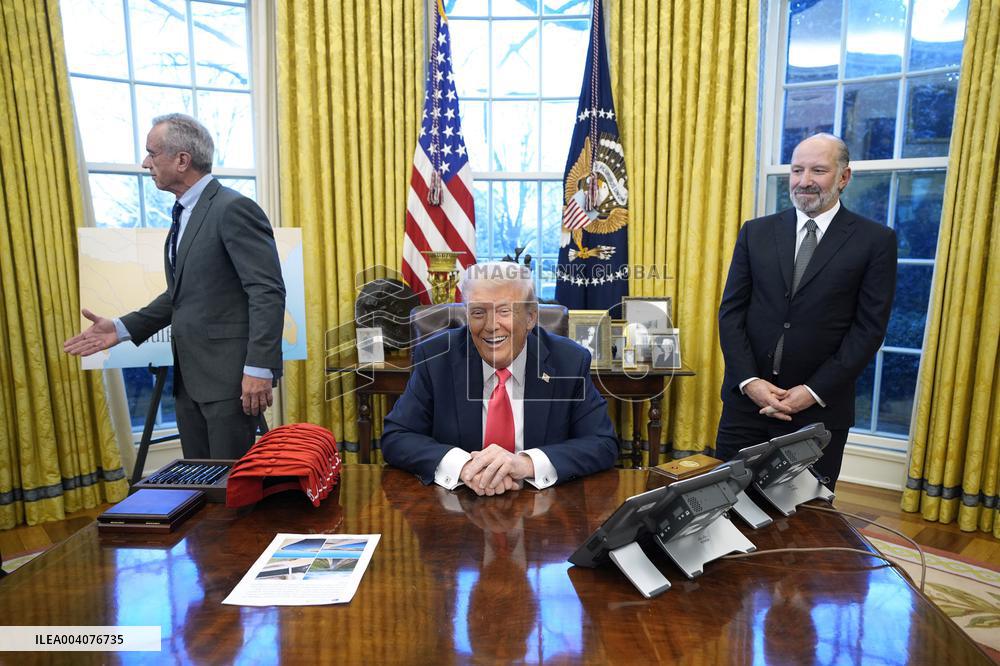 Donald Trump signs an executive order - Washington