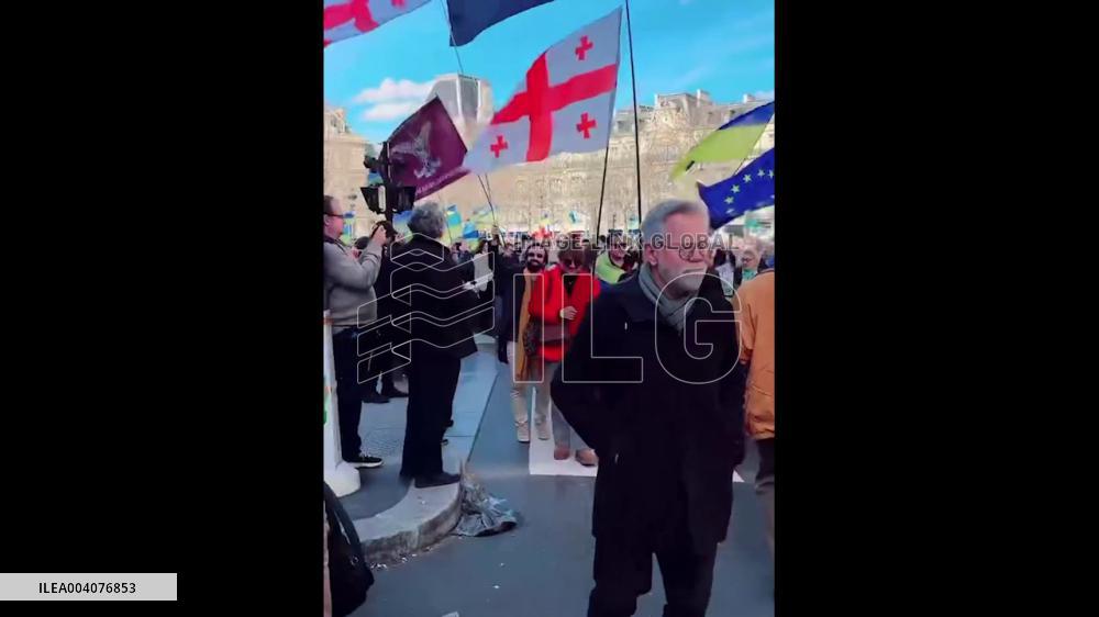 Protests Supporting Ukraine Across Europe Ahead Of Russian Invasion’s 3rd Anniversary 7