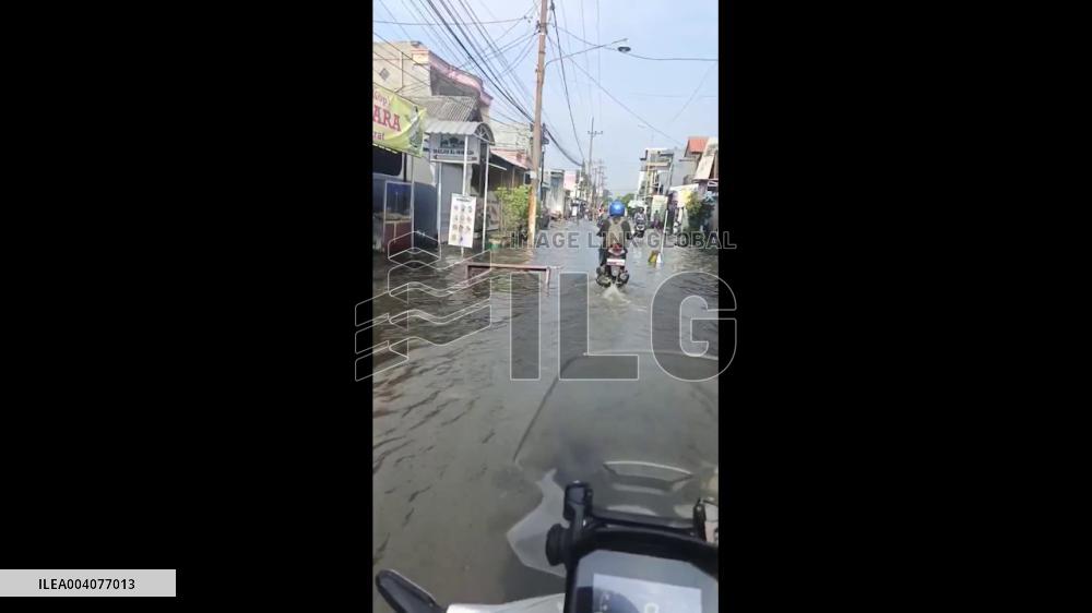 Indonesia: Flash Flood Hits Sidoarjo Regency In East Java