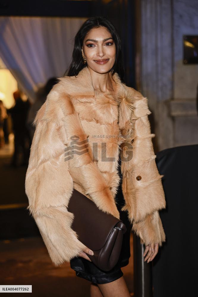 MFW - Celebs At Alberta Ferretti