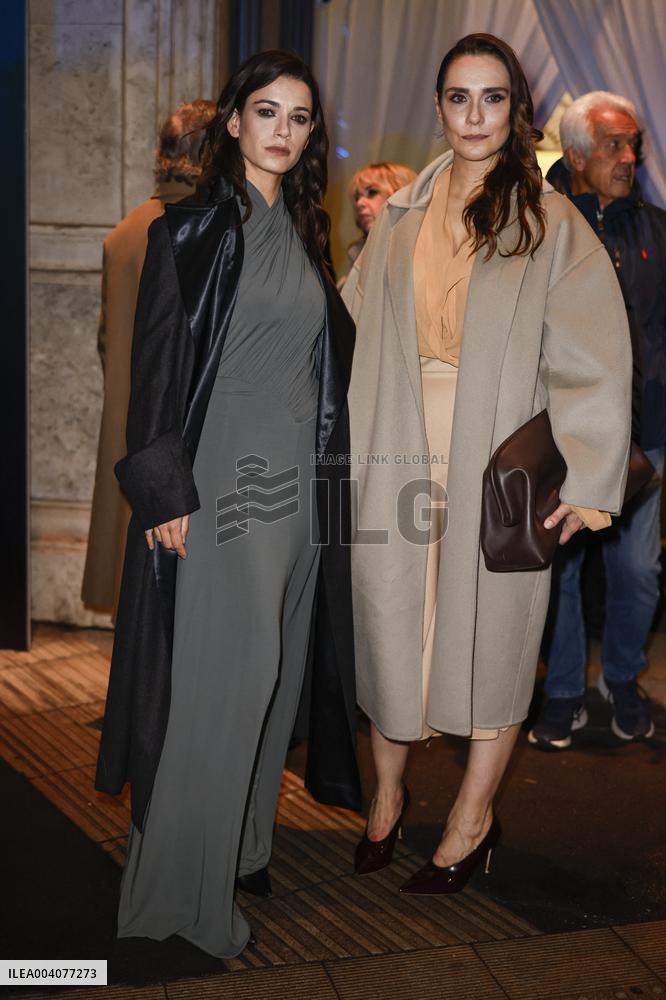 MFW - Celebs At Alberta Ferretti