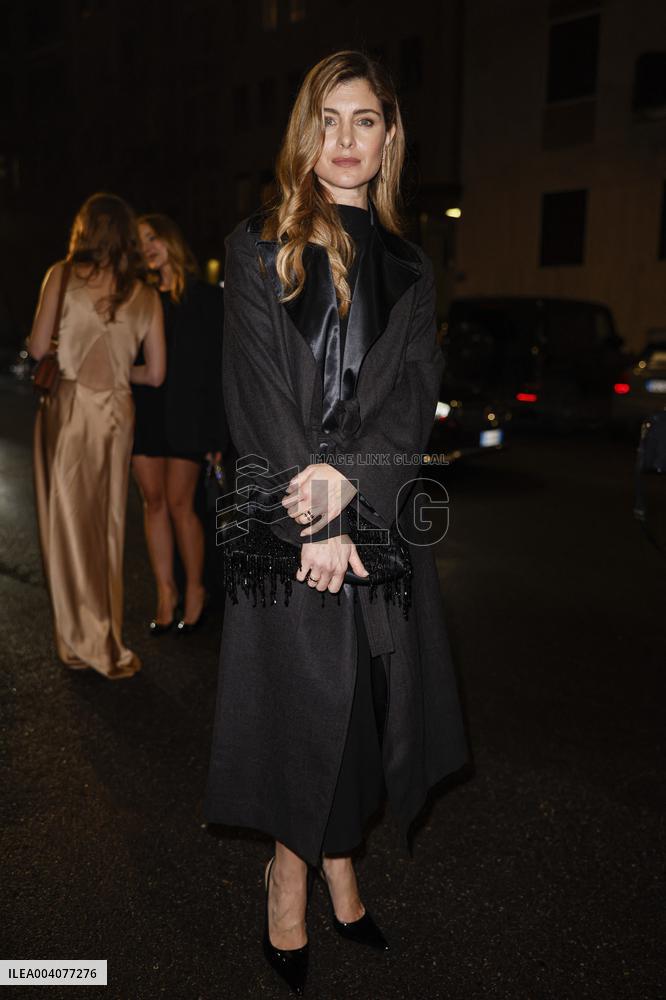 MFW - Celebs At Alberta Ferretti