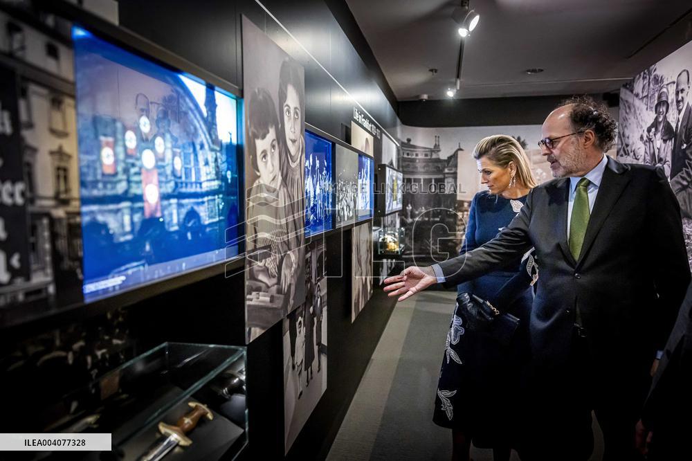 Queen Maxima Visits Anne Frank Exhibition - NYC