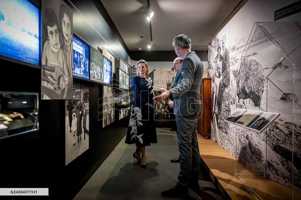 Queen Maxima Visits Anne Frank Exhibition - NYC