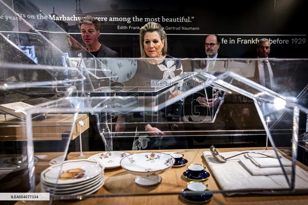 Queen Maxima Visits Anne Frank Exhibition - NYC