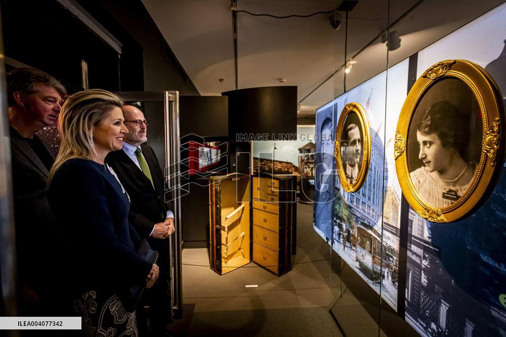 Queen Maxima Visits Anne Frank Exhibition - NYC