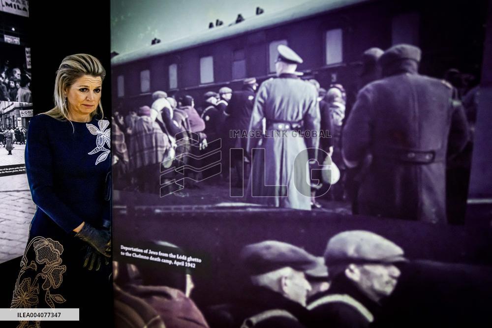 Queen Maxima Visits Anne Frank Exhibition - NYC