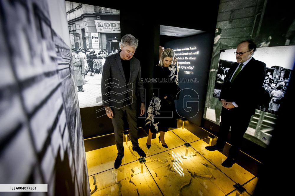Queen Maxima Visits Anne Frank Exhibition - NYC