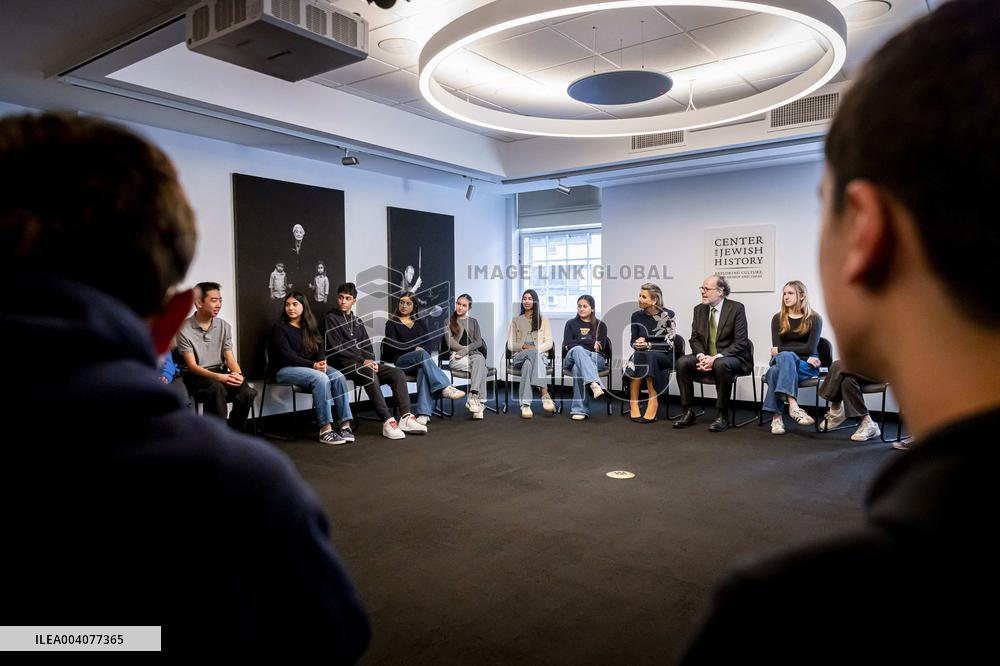 Queen Maxima Visits Anne Frank Exhibition - NYC