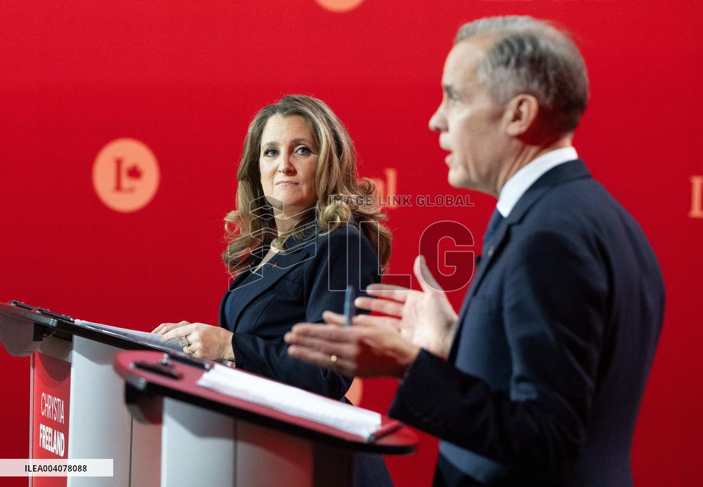 Freeland Addresses Liberal Leadership Debate in Montreal